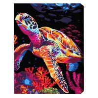 Tablou pe numere Brushme Черепашья фантазия (BSB0017FC)