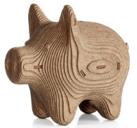 Puzzle 3D-pușculiță Ewa Toys Coinbank Pig