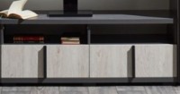 Comodă TV Ambianta Duet TV 1.2m Gri-Alb Samoa