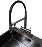 Baterie bucătărie Fabiano FKMC 3124 Black Steel (Cascad) imaginea #2 — magazin online Desire.md