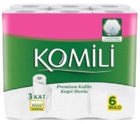 Бумажные полотенца Komili 3plies 6rolls 762197