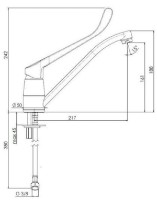 Смеситель для кухни Reginox Chena Chrom фото №2 — интернет-магазин Desire.md