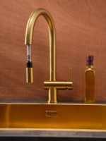 Смеситель для кухни Reginox Flint Gold Flax фото №3 — интернет-магазин Desire.md