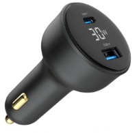 Încărcător auto Gembird TA-UC-AC2PD30LCD-CAR-01 imaginea #2 — magazin online Desire.md
