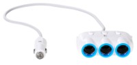 Автомобильная зарядка Hoco C1 Three in One White