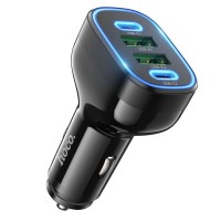 Автомобильная зарядка Hoco NZ11 Guide PD72W Black