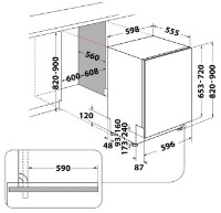 Maşină de spălat vase încorporabilă Hotpoint-Ariston H2I HD526 A imaginea #5 — magazin online Desire.md