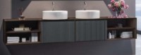 Шкаф с умывальником Orka Boxes 238 Smoked Oak Veneer (LP 145)
