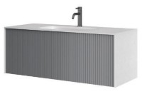 Шкаф с умывальником Orka Cube 80 Grey Matt (2885)