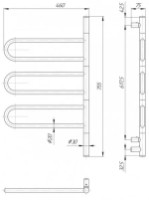 Полотенцесушитель Elna Fliuger-3 Turnable Inox фото №2 — интернет-магазин Desire.md