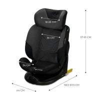 Scaun auto pentru copii Kinderkraft I-FIX i- Size Graphite Black (KCIFIX00BLK0000) imaginea #5 — magazin online Desire.md