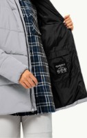 Женская куртка Jack Wolfskin Karolinger Long Jkt W Gray, s.L фото №4 — интернет-магазин Desire.md
