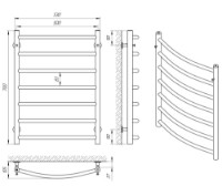 Uscător de prosoape Laris Classic Elit P7 500х680 imaginea #4 — magazin online Desire.md