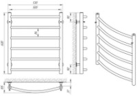 Полотенцесушитель Laris Classic P6 500x600 фото №4 — интернет-магазин Desire.md