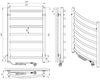 Uscător de prosoape Laris Classic P7 450х700 Elektro R imaginea #4 — magazin online Desire.md
