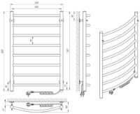 Uscător de prosoape Laris Classic P8 500х800 Elektro L imaginea #4 — magazin online Desire.md