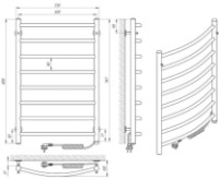 Uscător de prosoape Laris Classic P8 500х800 Elektro R imaginea #3 — magazin online Desire.md