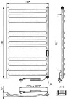 Полотенцесушитель Laris Classic Premium P11 500х900 Elektro R фото №4 — интернет-магазин Desire.md
