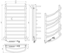 Uscător de prosoape Laris EuroMix P10 500х900 Elektro L imaginea #4 — magazin online Desire.md