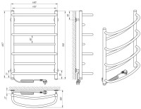 Uscător de prosoape Laris EuroMix P7 450х700 Elektro L imaginea #4 — magazin online Desire.md