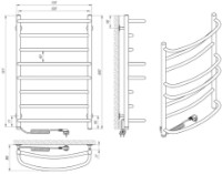 Uscător de prosoape Laris EuroMix P8 500х800 Elektro L imaginea #4 — magazin online Desire.md