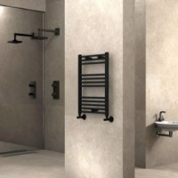 Полотенцесушитель Radiva Flat Haiti 400x800mm Black Mat фото №3 — интернет-магазин Desire.md
