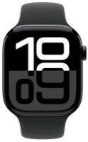 Смарт-часы Apple Watch Series 10 GPS 46mm Jet Black Aluminium Case with Black Sport Band M/L (MWWQ3)