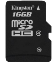 Сard de memorie Kingston microSDHC 16Gb Class 4 (SDC4/16GBSP)