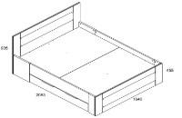 Кровать BRW Onix (B1-LOZ/160x200)