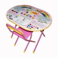 Детский столик со стулом Demi N3-01 Oval Notebook Pink