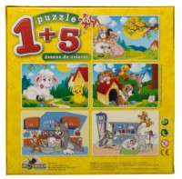 Puzzle Noriel 5in1 Coloreaza-ma (NOR4711)