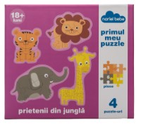 Puzzle Noriel 4in1 Prietenii mei din jungla (NOR8382)