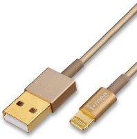 USB Кабель Melkco iMee Metalic Lightning cable Gold