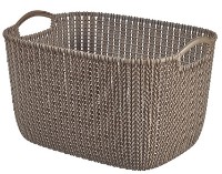 Coș depozitare Curver Knit L 19L Maro (226165)