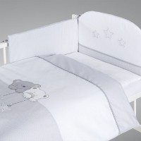 Lenjerie de pat pentru copii Albero Mio Star Dream Grey (C-5 H186)