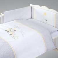 Lenjerie de pat pentru copii Albero Mio Choo-Choo Yellow (C-5 K086)