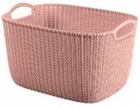 Coș depozitare Curver Knit L 19L Pink (259499)