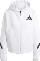 Hanorac damă Adidas W Z.N.E. Fz White, s.XL