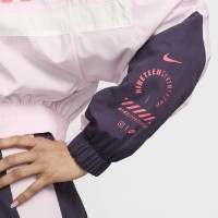 Женская олимпийка Nike W Nsw Jacket Woven Street Dark Raisin/Pink Foam/Sail, s.L фото №4 — интернет-магазин Desire.md