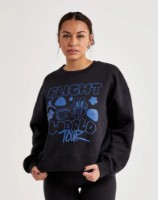 Женская толстовка Nike Jordan Brkln Flc Crew As Black/French Blue, s.M