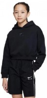 Hanorac pentru copii Nike G Nsw Air Crop Hoodie Black, s.XS imaginea #2 — magazin online Desire.md