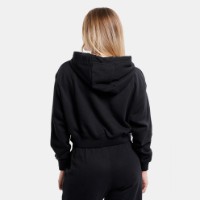 Hanorac damă Nike W Nsw Club Flc Gx Crop Hdy Black/White, s.S imaginea #2 — magazin online Desire.md