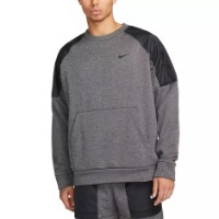 Мужская толстовка Nike Sweater Therma-Fit Novelty Crew Charcoal/Black, s.S
