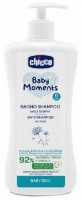 Gel de duș pentru bebeluși Chicco Baby Moments Bath Shampoo No-Tears 500ml