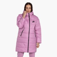 Женская куртка Nike W Nsw Syn Tf Rpl Hd Parka Pink/Black, s.L