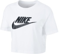 Женская футболка Nike W Nsw Tee Essntl Crp Icn Ftra White/Black, s.M фото №1 — интернет-магазин Desire.md