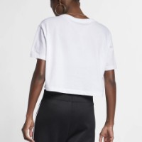 Женская футболка Nike W Nsw Tee Essntl Crp Icn Ftra White/Black, s.M фото №3 — интернет-магазин Desire.md