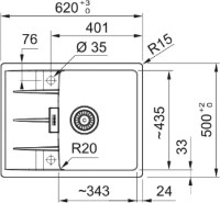 Chiuvetă de bucătărie Franke Centro CNG 611-62 Slate Grey R imaginea #2 — magazin online Desire.md