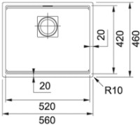 Chiuvetă de bucătărie Franke Kubus 2 KNG 110-62 Matte Black imaginea #3 — magazin online Desire.md