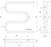 Uscător de prosoape Laris 32 PS3 400х600 imaginea #2 — magazin online Desire.md